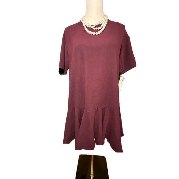 French Connection Drop Waist Flounce Dress | NWT | Oversized Fit Size 2 - Picture 2 of 9